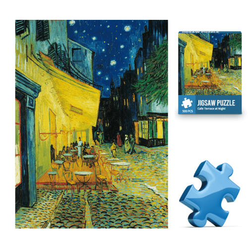 Cafe Terrace at Night Jigsaw Puzzle