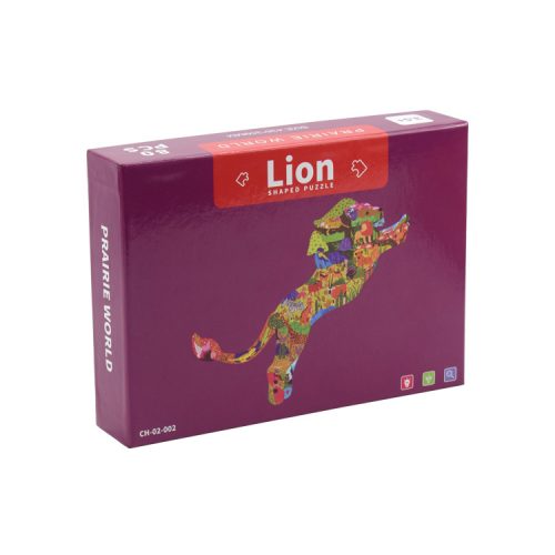 Custom animal Lion shaped art puzzles