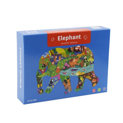 Custom animal Elephant shaped art puzzles