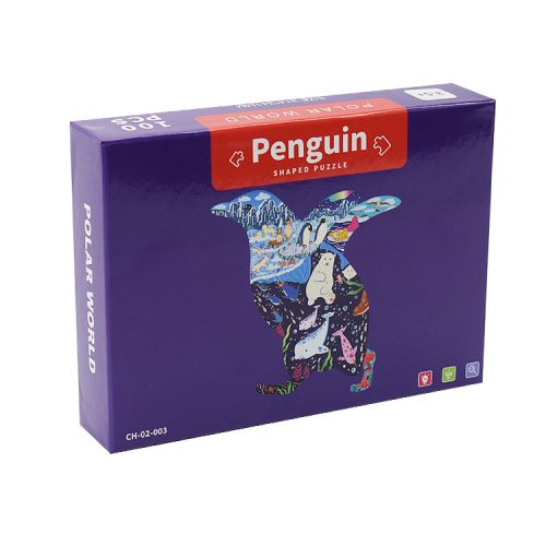 Custom animal Penguin Shaped art puzzles