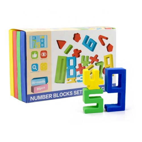 Number toys building block sets