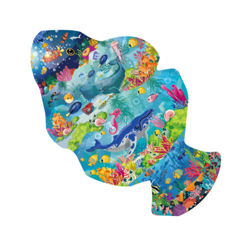 Custom animal Flatfish Shaped art puzzles