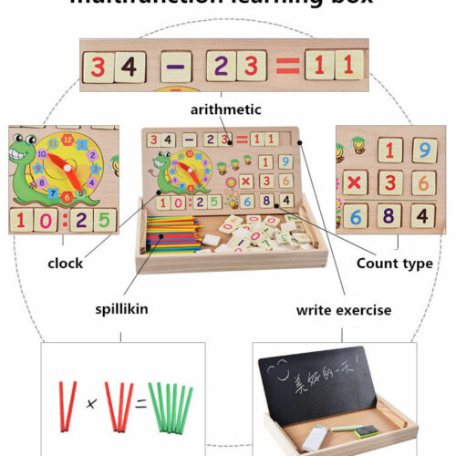 Wooden computing Learning Education Toys